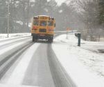 One of the many Fayette School System buses delivering children to their homes safely Jan. 28. Photo/Special.